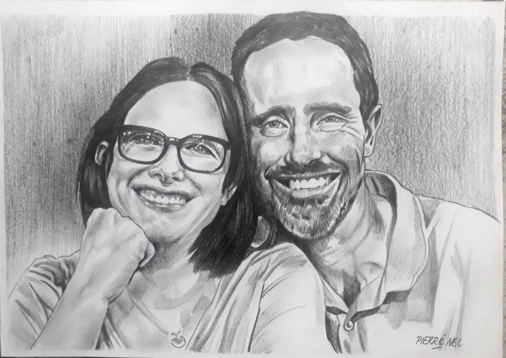 Couple portrait for Clinton by Pierre Nel