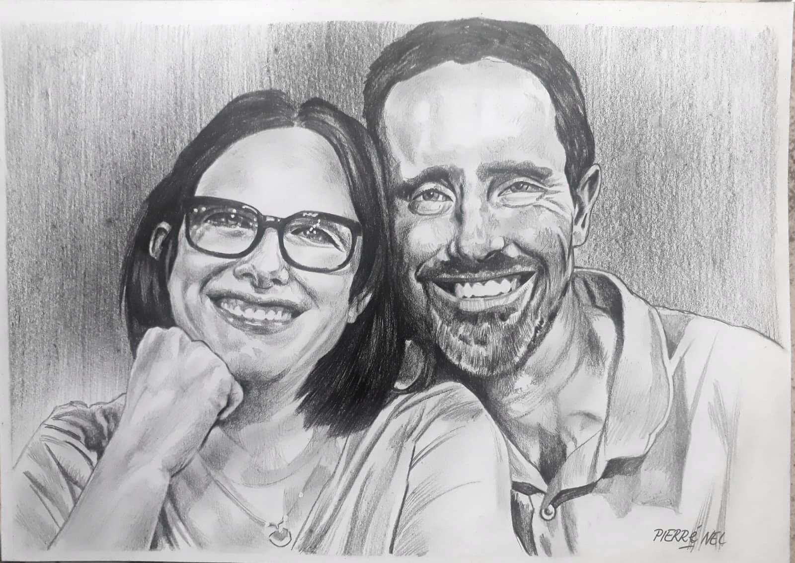 Couple portrait for Clinton by Pierre Nel