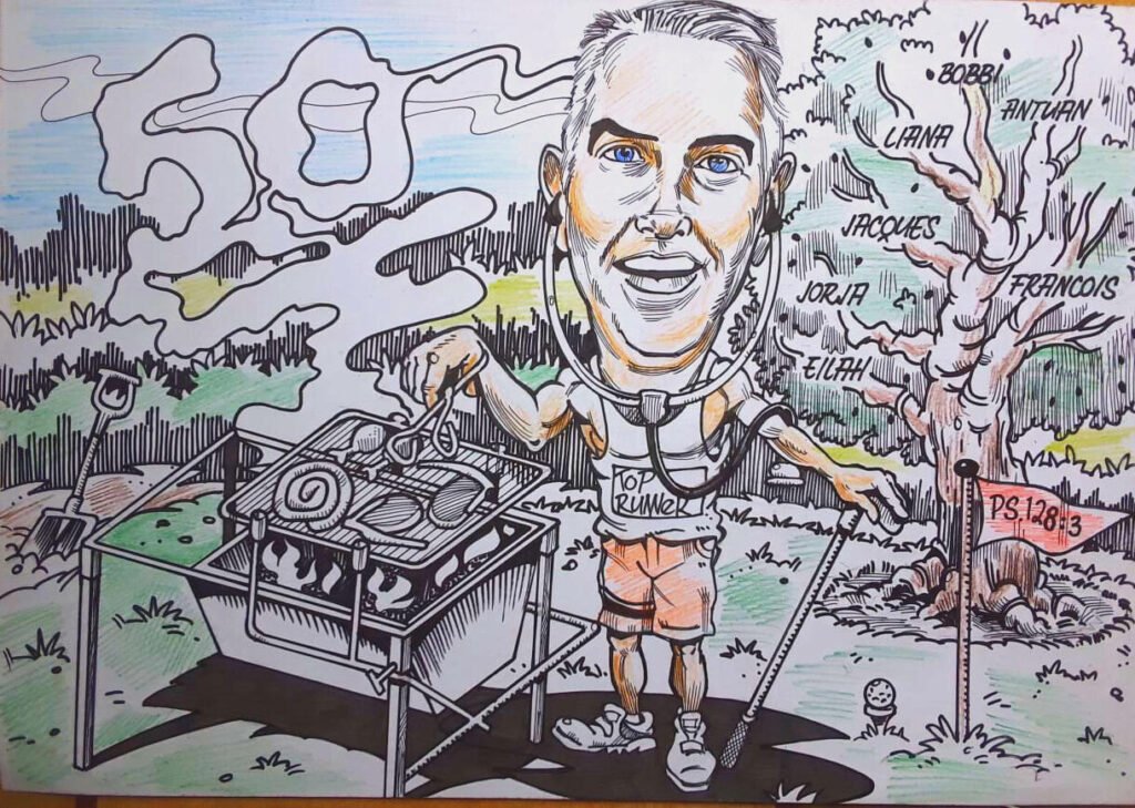 Caricature for Bobbi by Pierre Nel