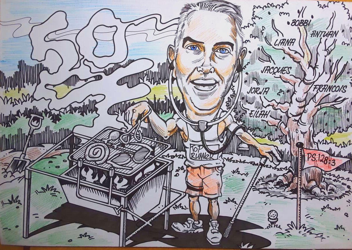 Caricature for Bobbi by Pierre Nel